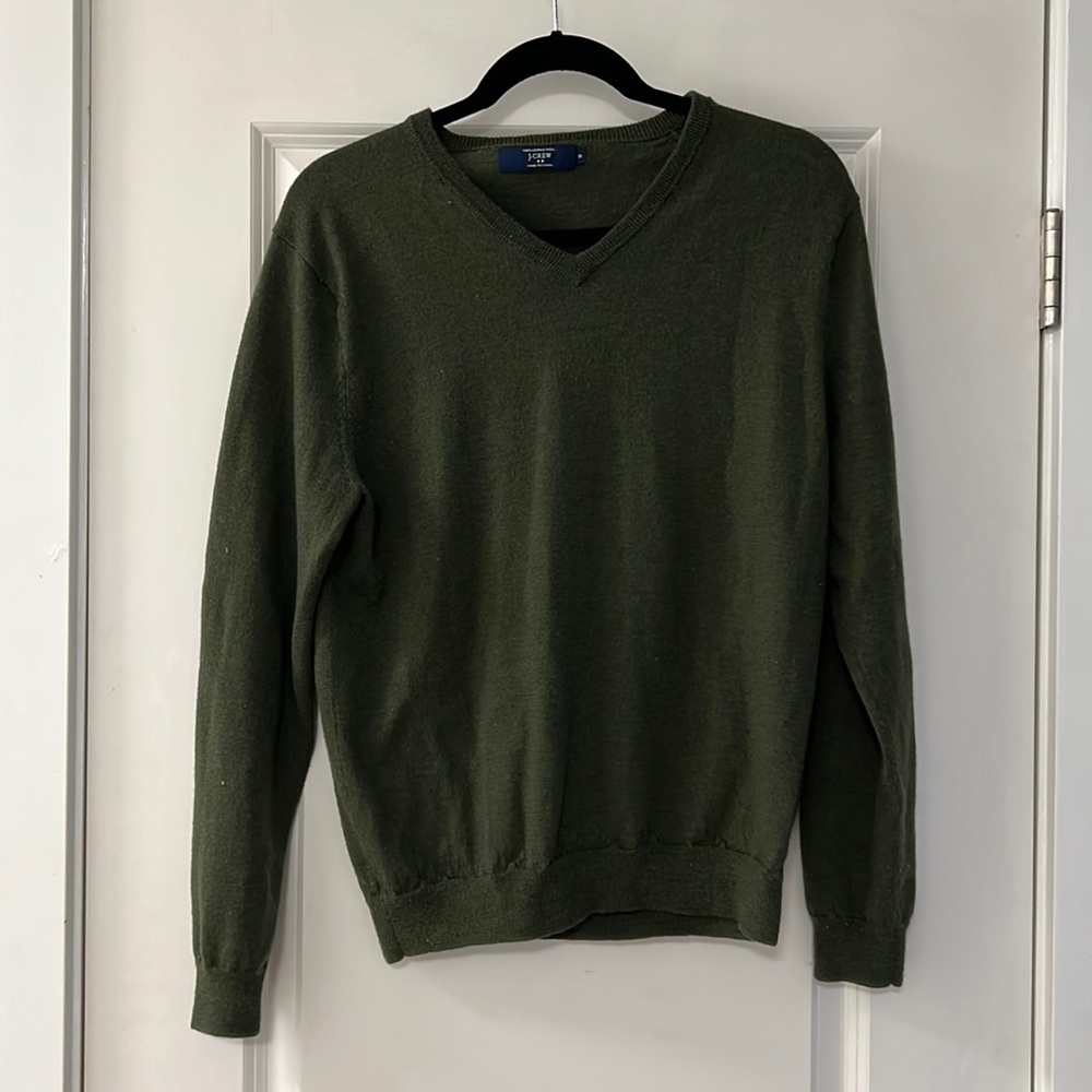 Green JCrew sweater